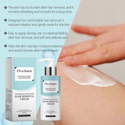 Creme Depilatório Suave OceAura — Axilas, Pernas e Corpo