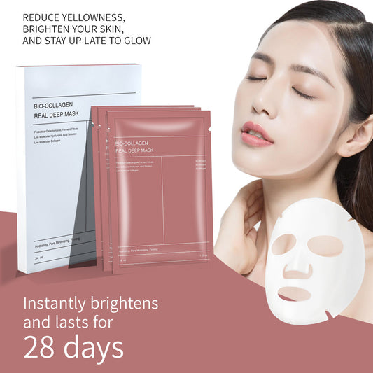 Máscara Facial de Bio-Colagénio — Efeito Hidratante