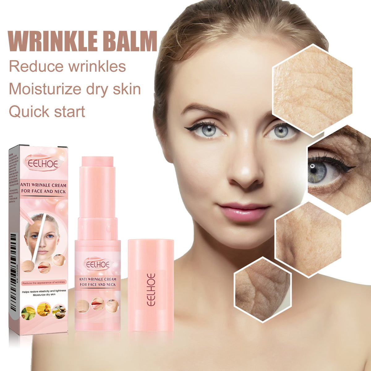 Bálsamo Facial en Stick Antiarrugas e Hidratante