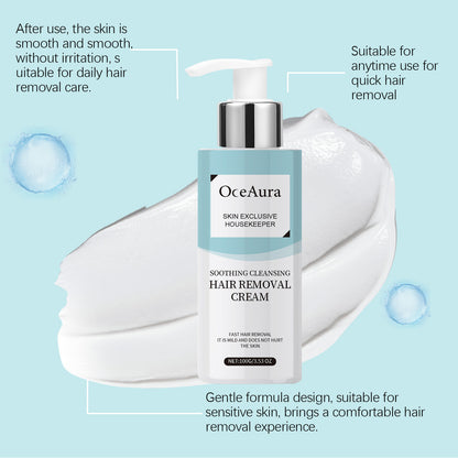 Creme Depilatório Suave OceAura — Axilas, Pernas e Corpo