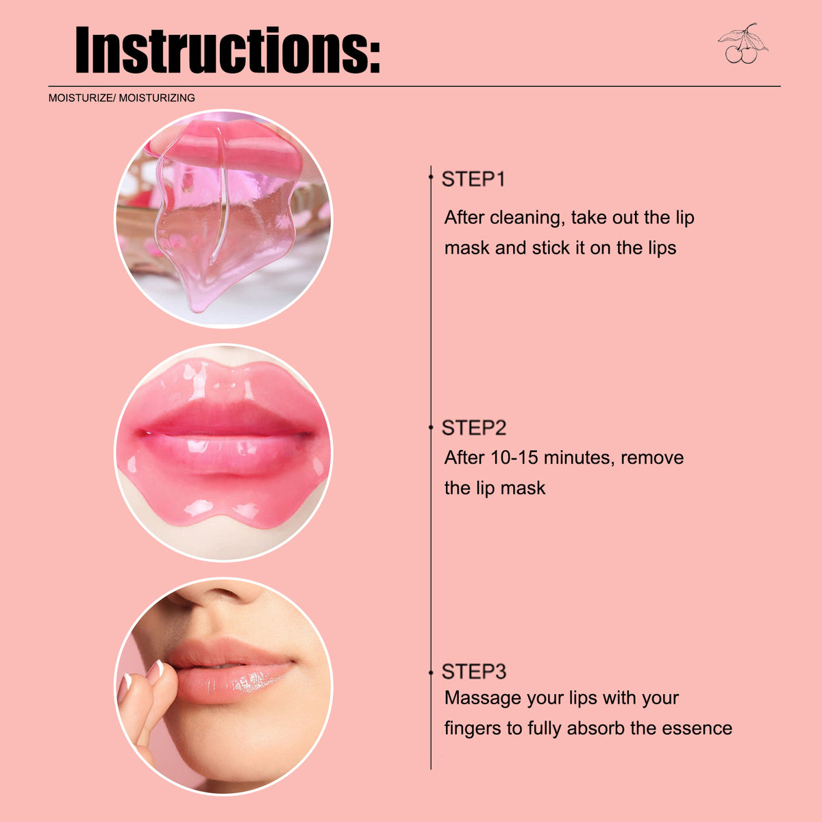 Máscara Labial Hidratante de Cristal de Cereja