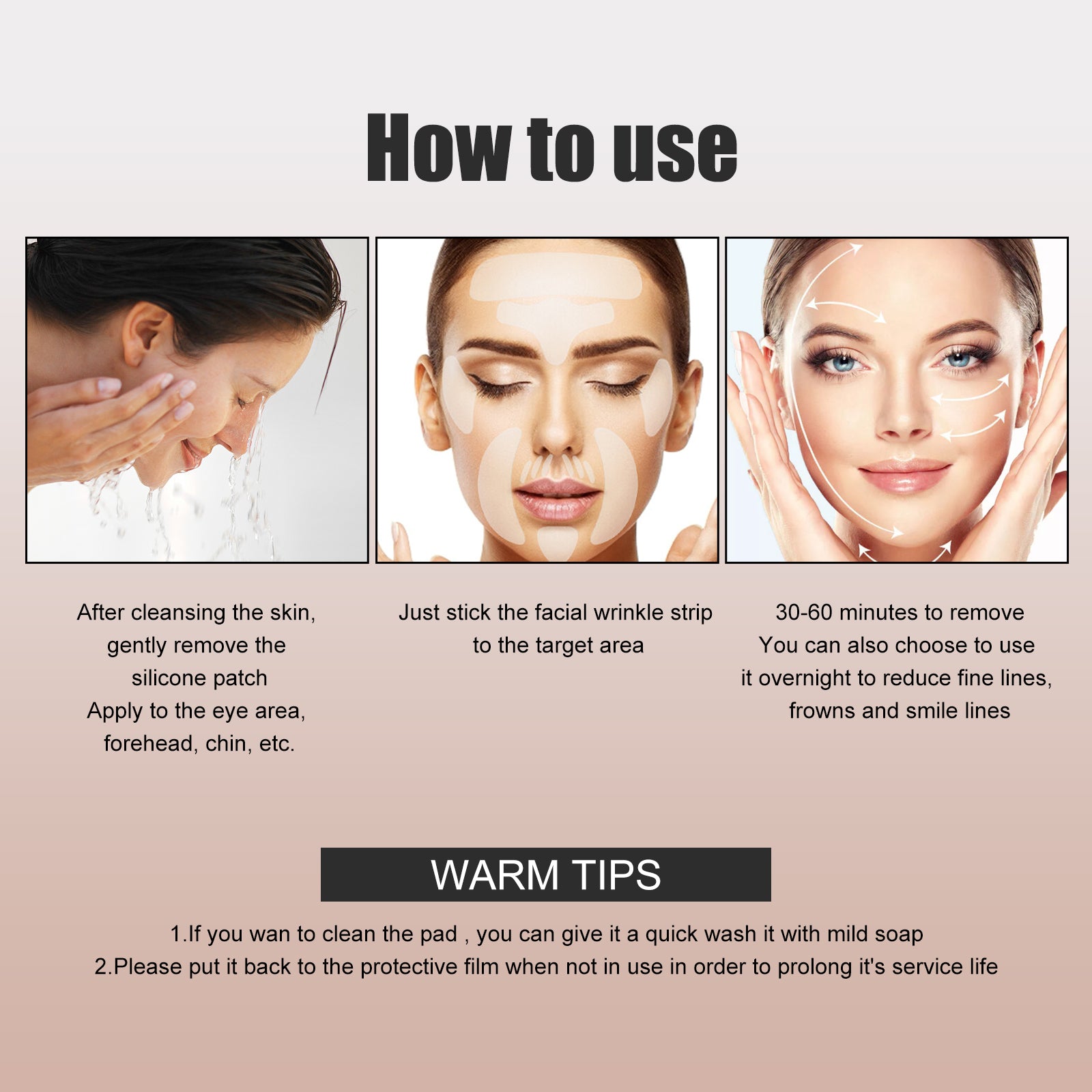 Parches Antiarrugas y Lifting Facial de Silicona