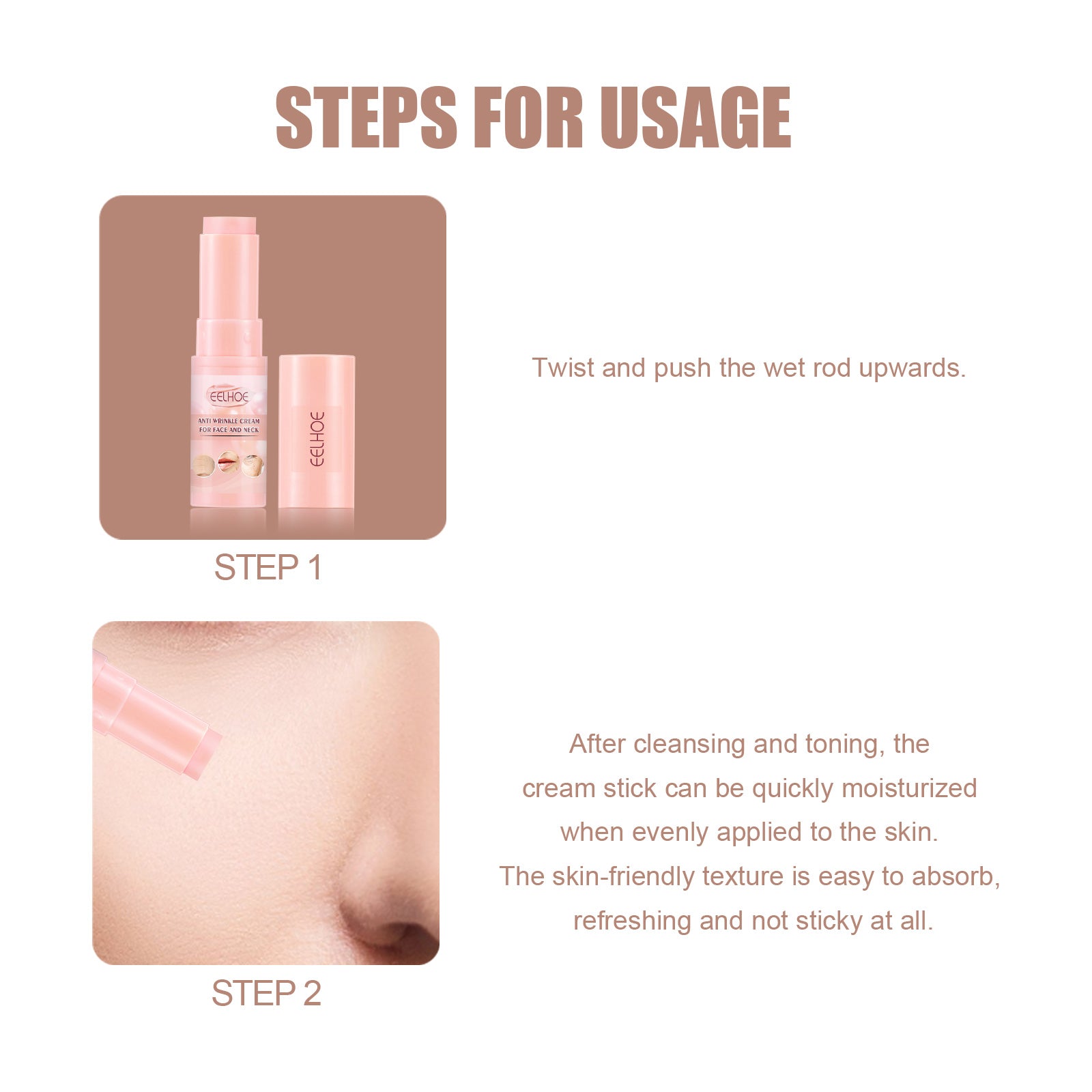 Bálsamo Facial en Stick Antiarrugas e Hidratante