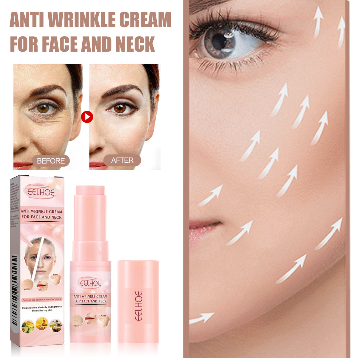 Bálstamo Facial Stick Anti-Rugas e Hidratante