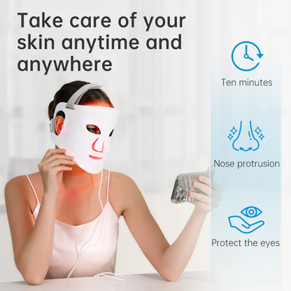 Máscara Facial de Fototerapia LED