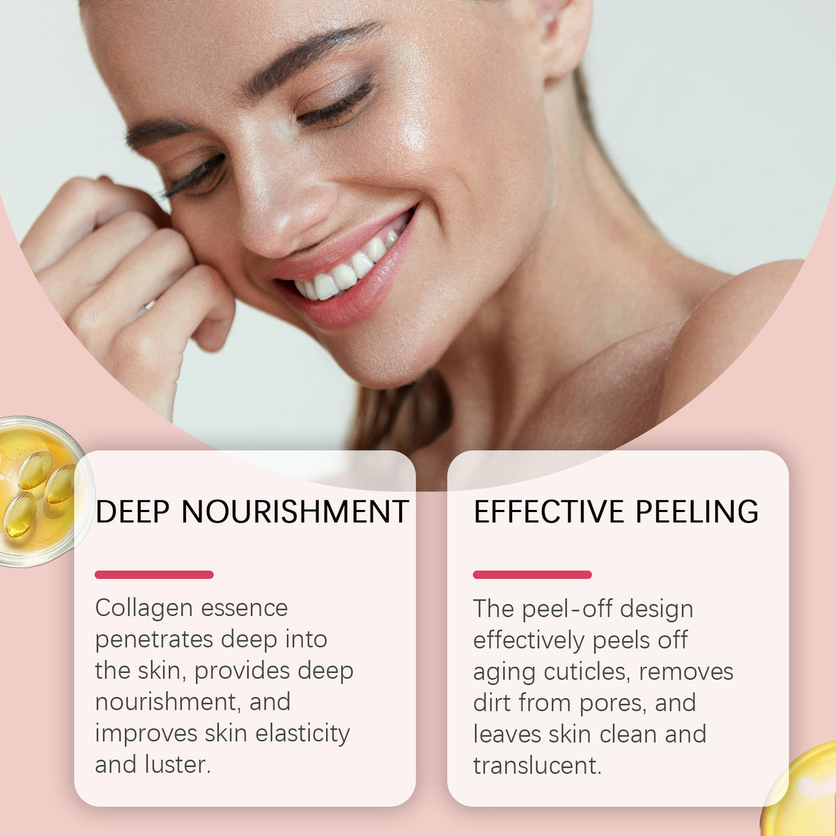 Máscara Facial Peel-Off de Colagénio Hoygi