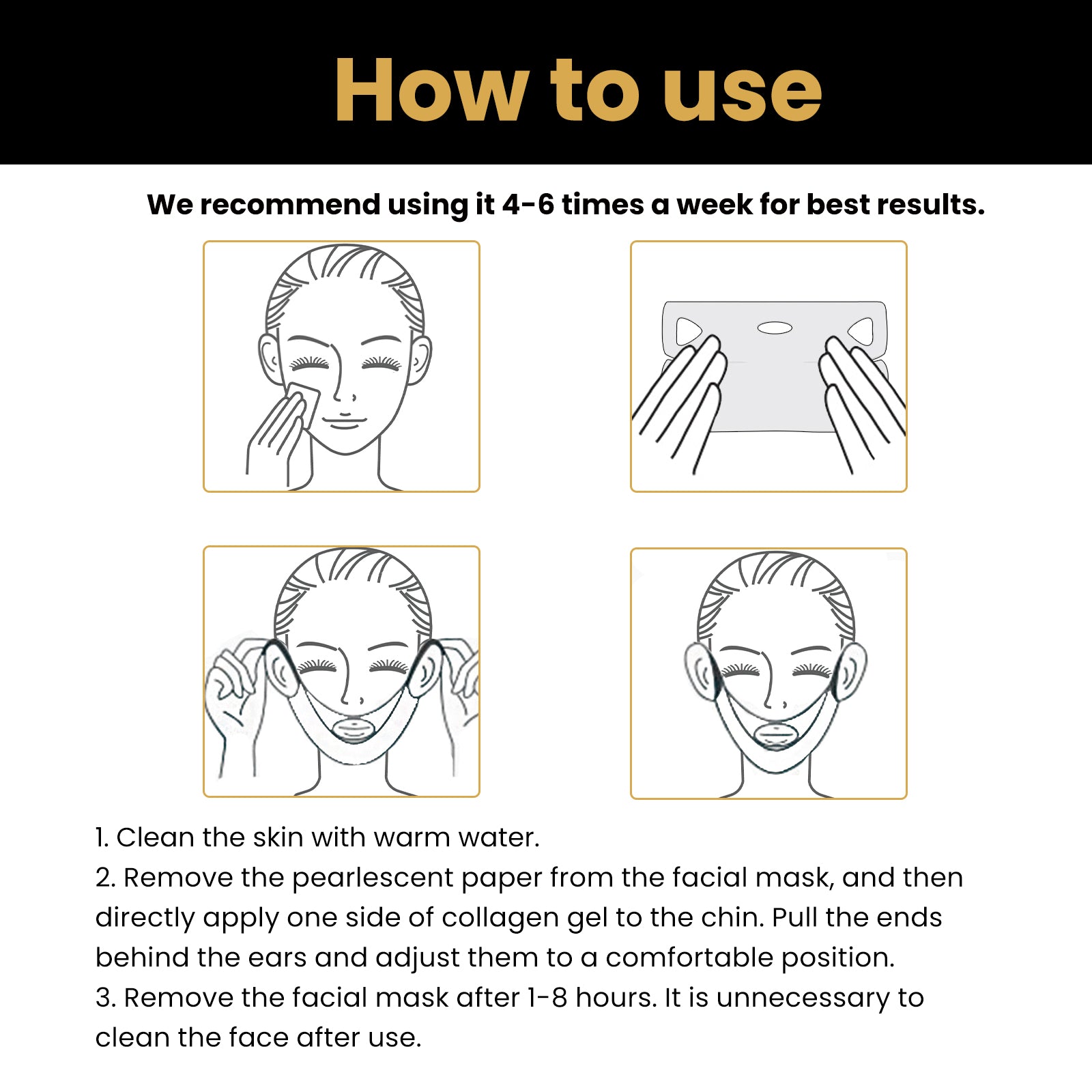 Máscara Facial em V