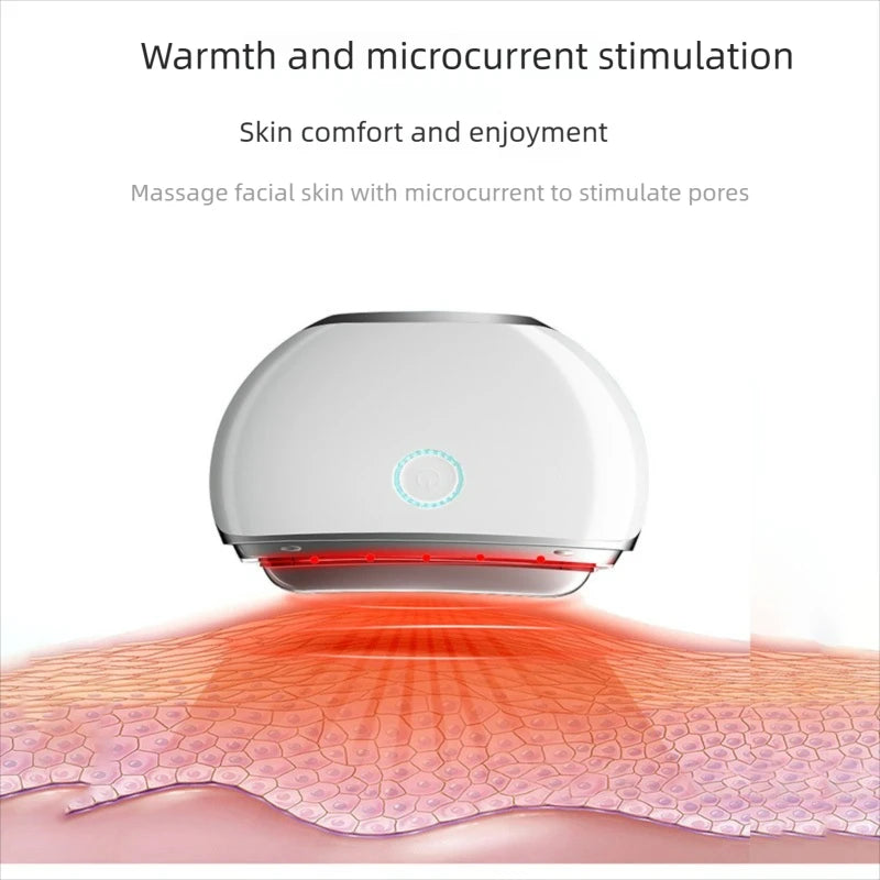 Dispositivo Facial OceAura 4 em 1 — Microcorrentes, Vibração, Calor e LED