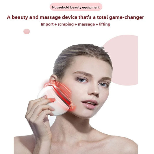 Dispositivo Facial OceAura 4 em 1 — Microcorrentes, Vibração, Calor e LED